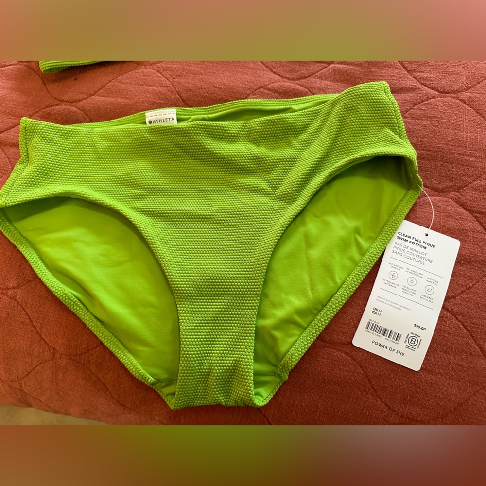Athleta Clean Full Pique Swim Bottom Size M